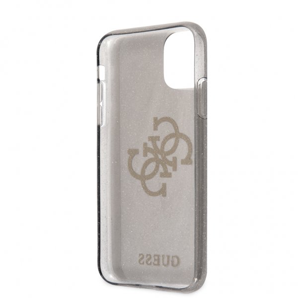 Guess iPhone 11 Skal Full Glitter Svart