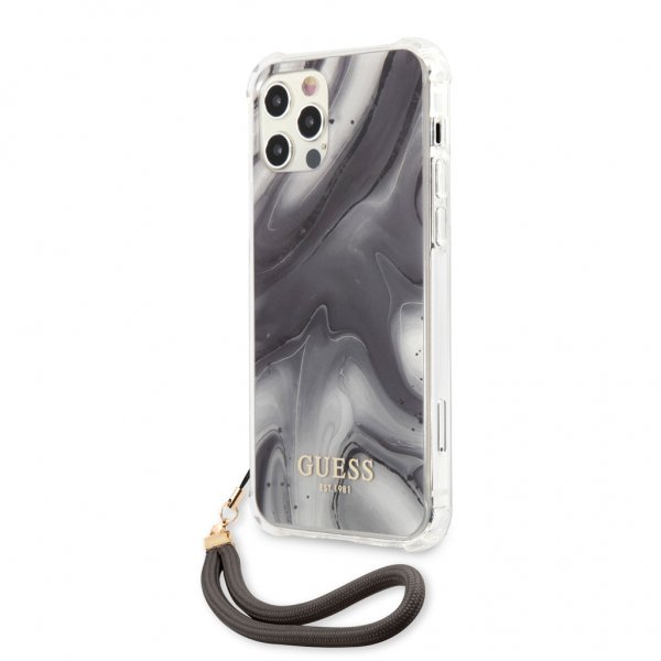 Guess iPhone 12 Pro Max Skal Marble Grå
