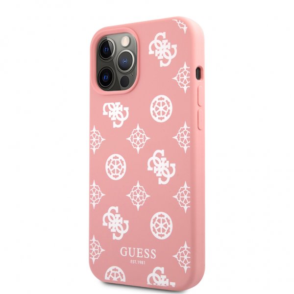 Guess iPhone 12/iPhone 12 Pro Skal Peony Rosa