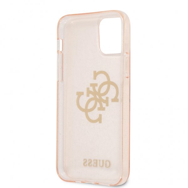 Guess iPhone 12 Pro Max Skal Full Glitter Guld