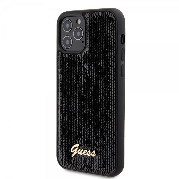 Guess iPhone 12/iPhone 12 Pro Skal Sequin Svart