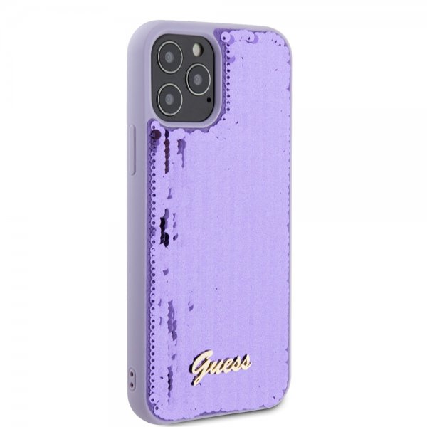 Guess iPhone 12/iPhone 12 Pro Skal Sequin Lila
