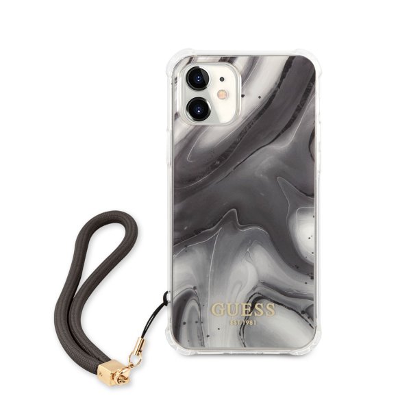 Guess iPhone 12 Mini Skal Marble Grå
