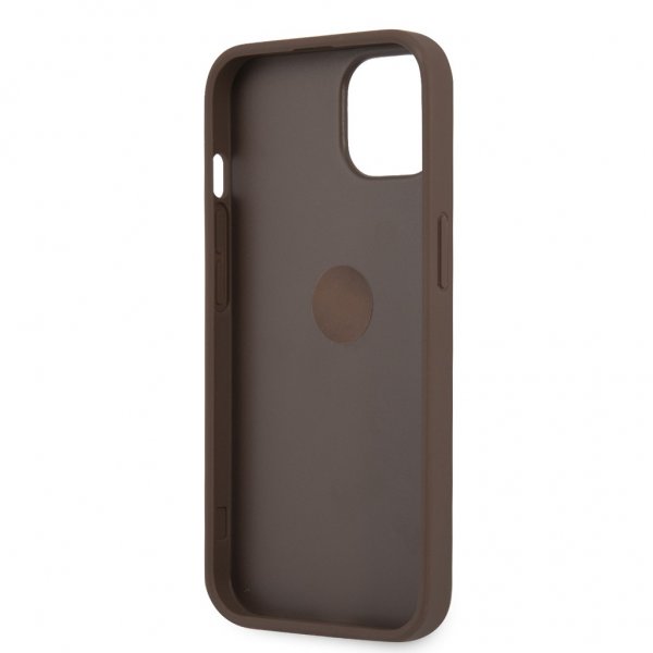 Guess iPhone 13 Skal Ring Stand Brun