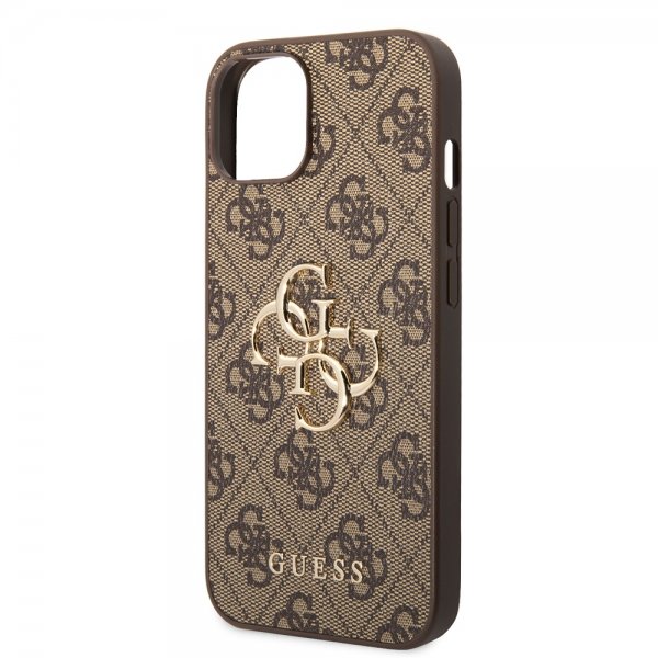Guess iPhone 15 Plus Skal 4G Logo Brun