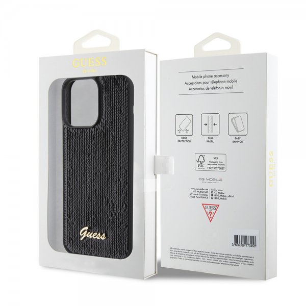 Guess iPhone 15 Pro Max Skal Sequin Svart