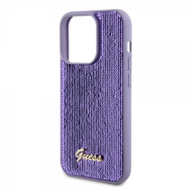 Guess iPhone 15 Pro Max Skal Sequin Lila