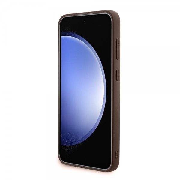 Guess Samsung Galaxy S23 FE Skal 4G Metal Logo Brun
