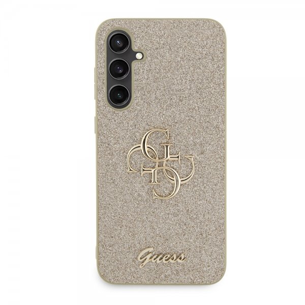 Guess Samsung Galaxy S23 FE Skal Fixed Glitter Guld