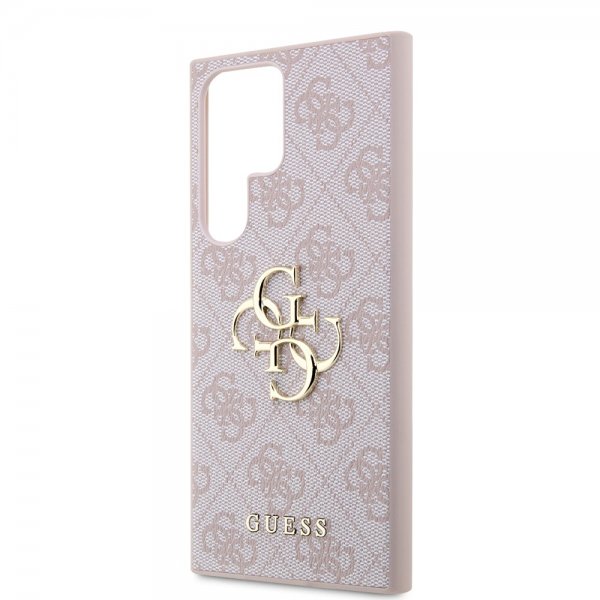 Guess Samsung Galaxy S23 Ultra Skal 4G Logo Rosa