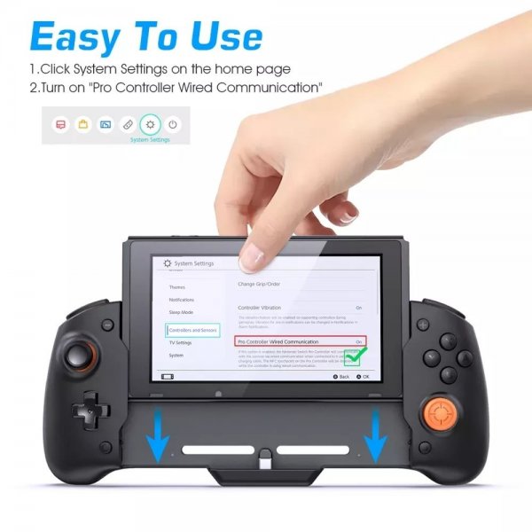 Dobe Handhållen Spelkontroll med Fodral till Nintendo Switch