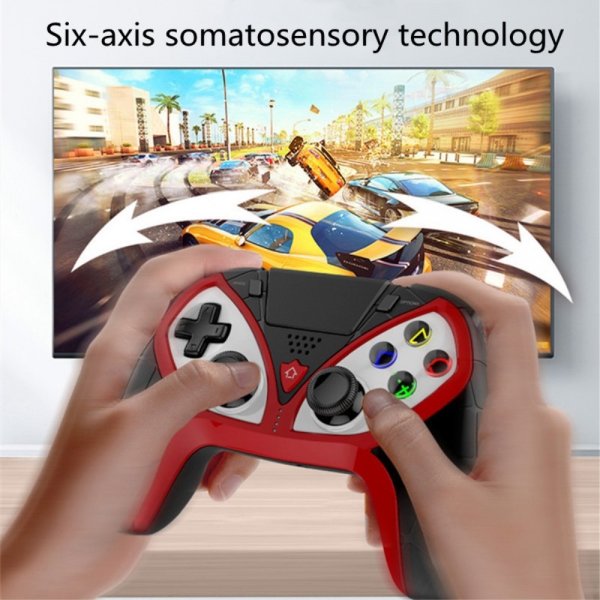 Ipega Handkontroll till PS4 med Ljudutgång Svart/Röd