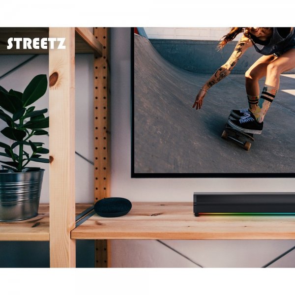 Streetz Högtalare SB100 Bluetooth Soundbar Svart