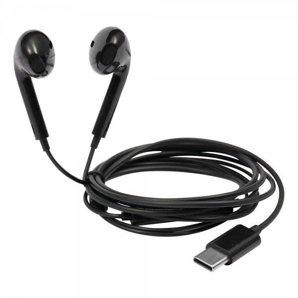 Streetz Hörlurar C200 Semi-In-Ear Headset USB-C Svart