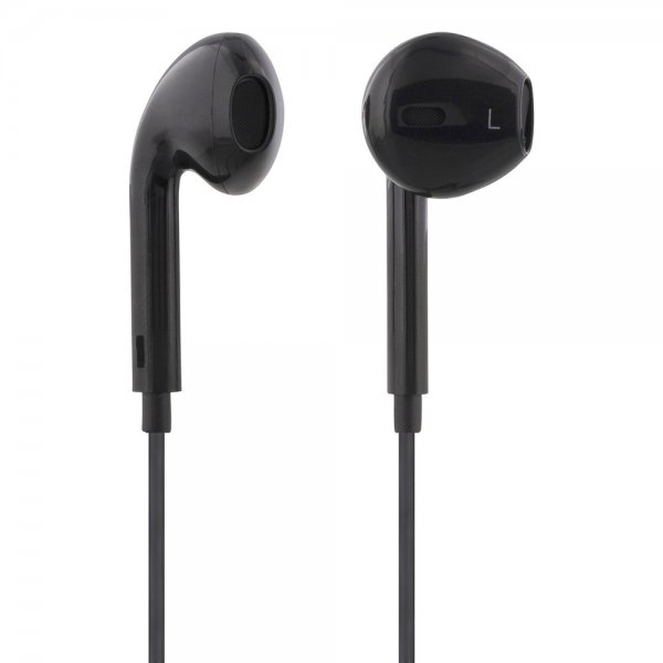 Streetz Hörlurar E100 Semi-In-Ear Earbuds 3.5mm Svart