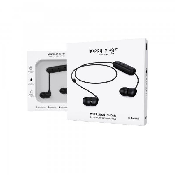 Happy Plugs Hörlurar In-Ear Wireless Svart