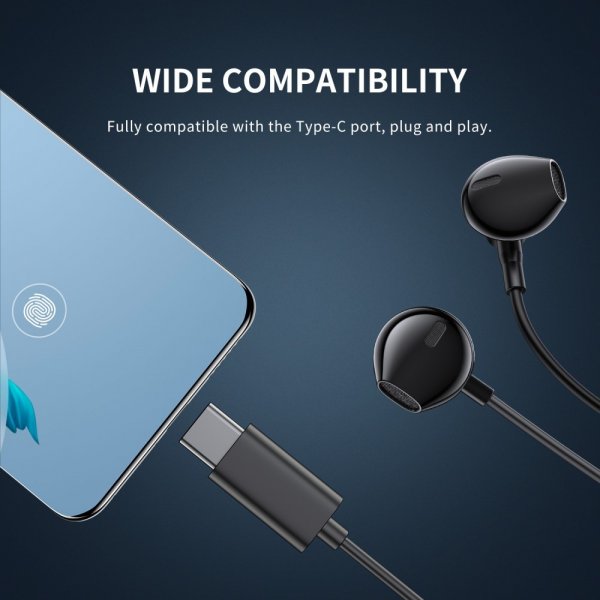 Joyroom Hörlurar JR-EC03 USB-C Silver
