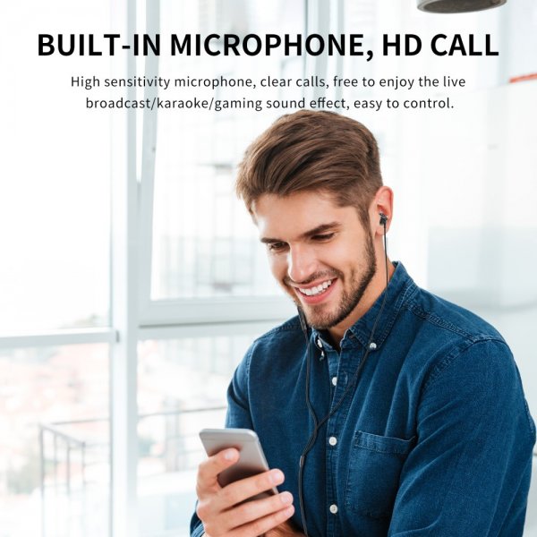 Joyroom Hörlurar JR-EC03 USB-C Svart