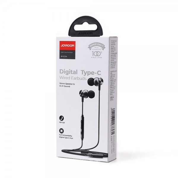 Joyroom Hörlurar JR-EC04 USB-C Svart