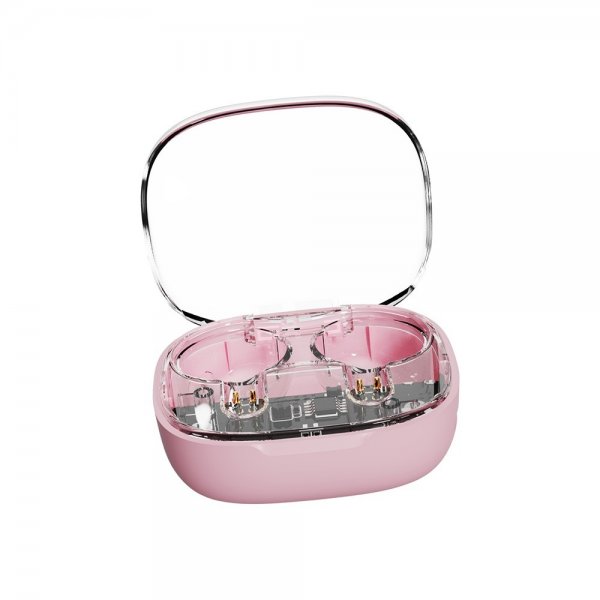 Streetz Hörlurar T150 Transparent True Wireless Earbuds Rosa