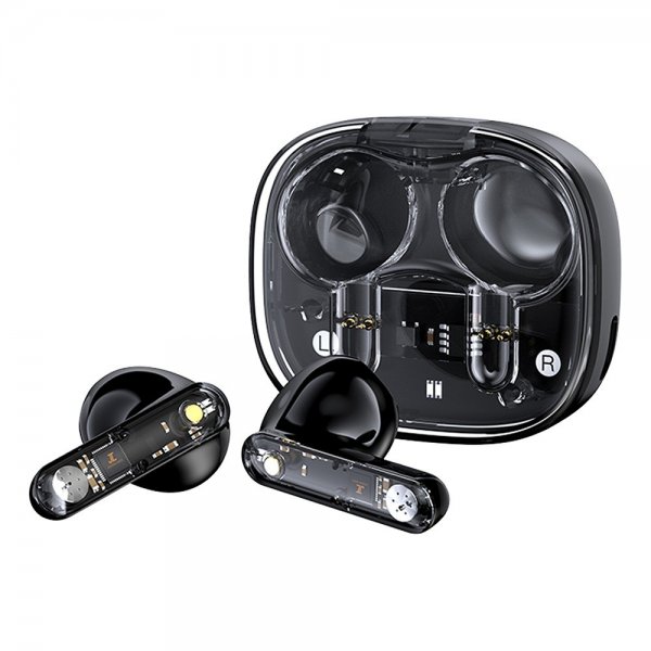 Streetz Hörlurar T150 Transparent True Wireless Earbuds Svart