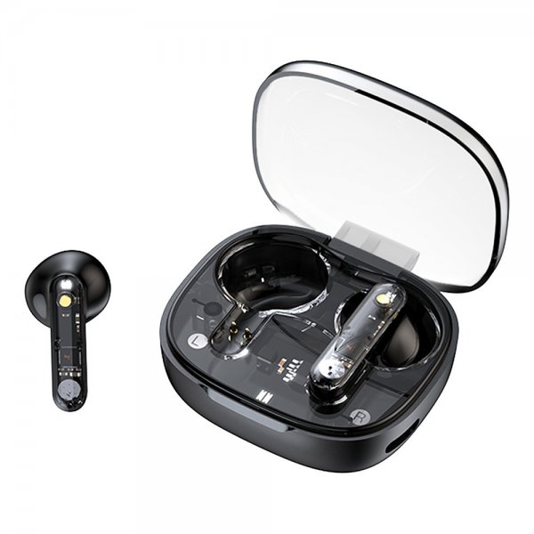 Streetz Hörlurar T150 Transparent True Wireless Earbuds Svart