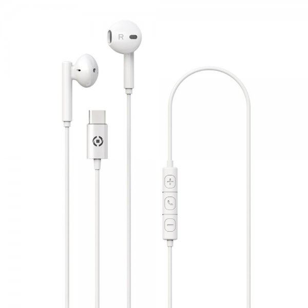 Celly Hörlurar UP1100 USB-C Vit