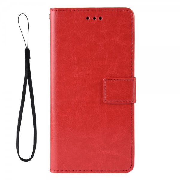 Huawei P Smart 2021 Fodral Lädertextur Röd