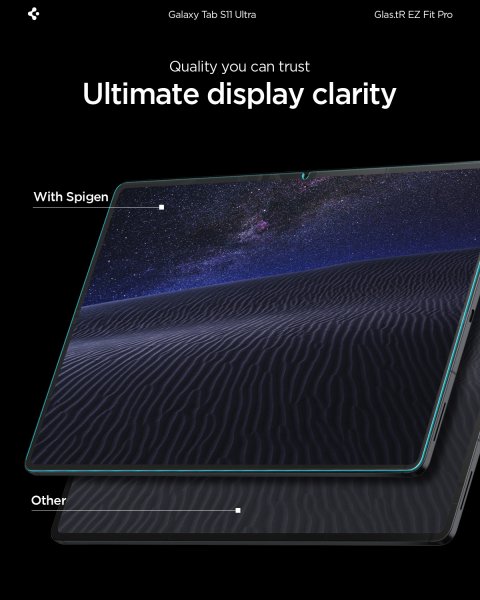 Spigen Samsung Galaxy Tab S11 Ultra Skärmskydd GLAS.tR EZ Fit Pro