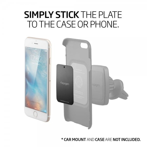 Spigen Kuel Car Mount Metal Plates 4-pack Svart