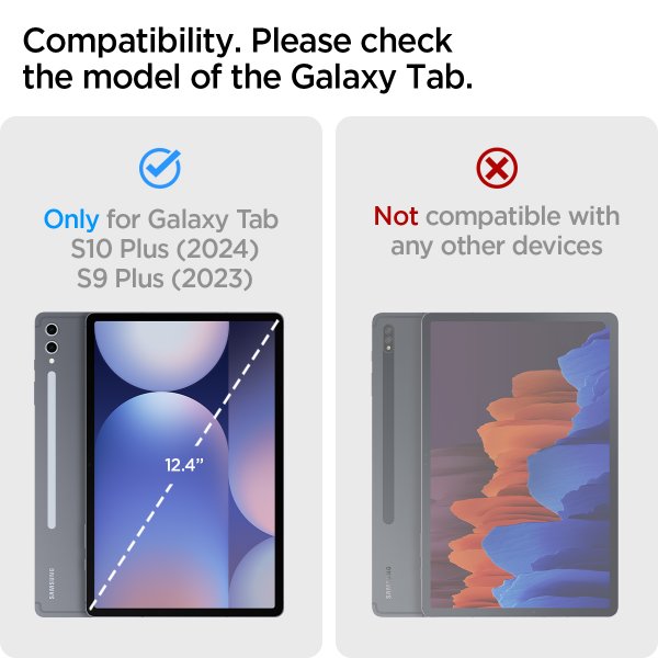 Spigen Samsung Galaxy Tab S9 Plus/Galaxy Tab S10 Plus Fodral Rugged Armor Pro Svart