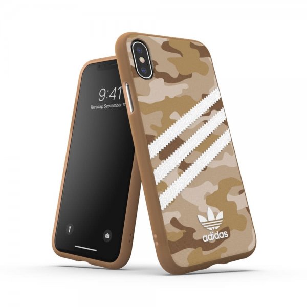 Adidas iPhone X/Xs Skal OR 3-Stripes Snap Case Camo FW19 Raw Gold