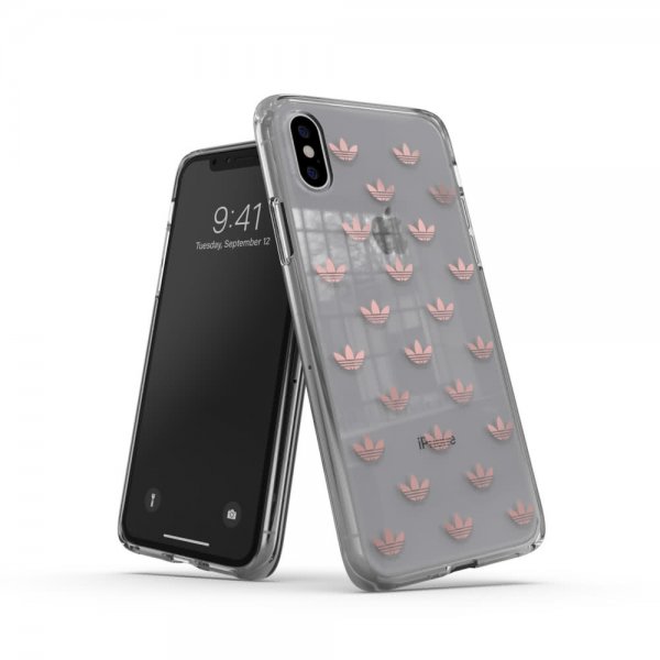 Adidas iPhone X/Xs Skal OR Snap Case Entry SS19 Klar Roseguld