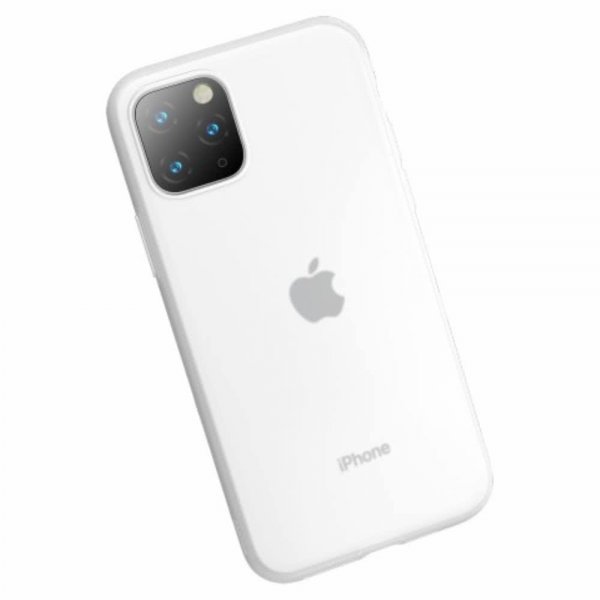 Baseus iPhone 11 Pro Skal Jelly Liquid Silica Gel Vit