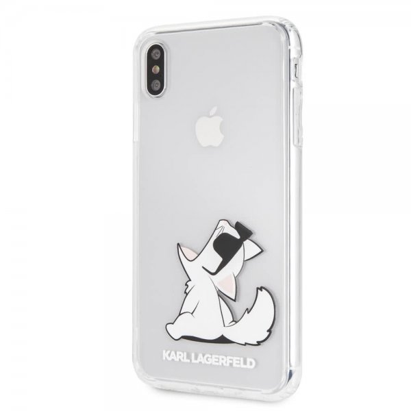 Karl Lagerfeld iPhone Xs Max Skal Fun Choupette Transparent