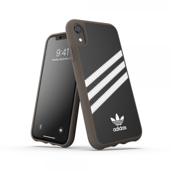 Adidas iPhone Xr Skal OR 3 Stripes Snap Case PU SS19 Svart Vit