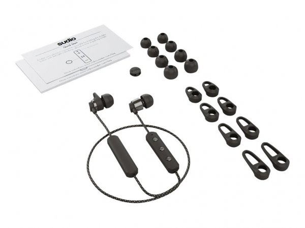 Sudio Tio Trådlösa Hörlurar In-Ear Vävd Kabel Svart