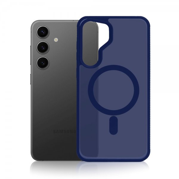 3mk Samsung Galaxy S25 Skal Smoke MagCase Blå