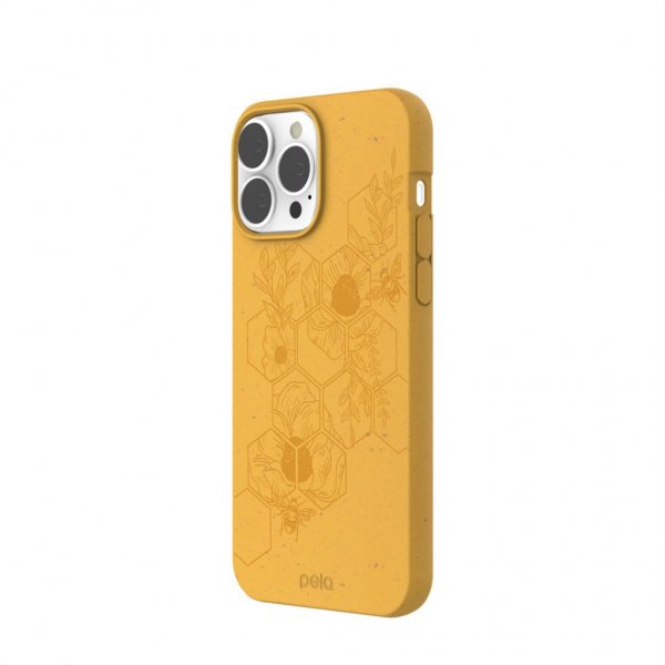 Pela iPhone 13 Pro Max Skal Classic Honey Hive Edition