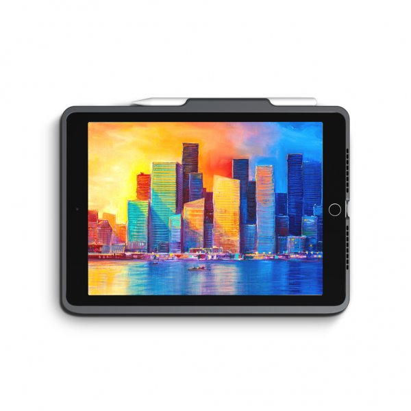 ZAGG iPad 10.2 (gen 7/8/9) Fodral med Tangentbord Pro Keys Svart Nordic Grå