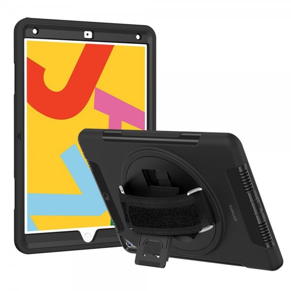 4smarts iPad 10.2 (gen 7/8/9) Skal Rugged Case Grip Svart