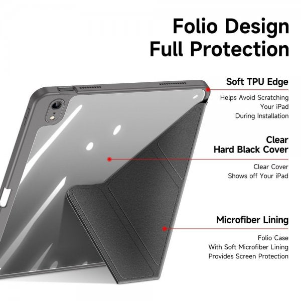 Dux Ducis iPad 10.9 (gen 10)/iPad 11 (A16) Fodral Magi Series Grå