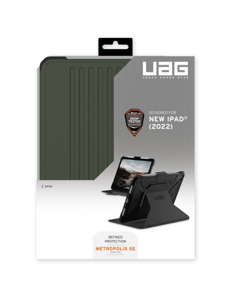 Urban Armor Gear (UAG) iPad 10.9 (gen 10)/iPad 11 (A16) Fodral Metropolis SE Olive