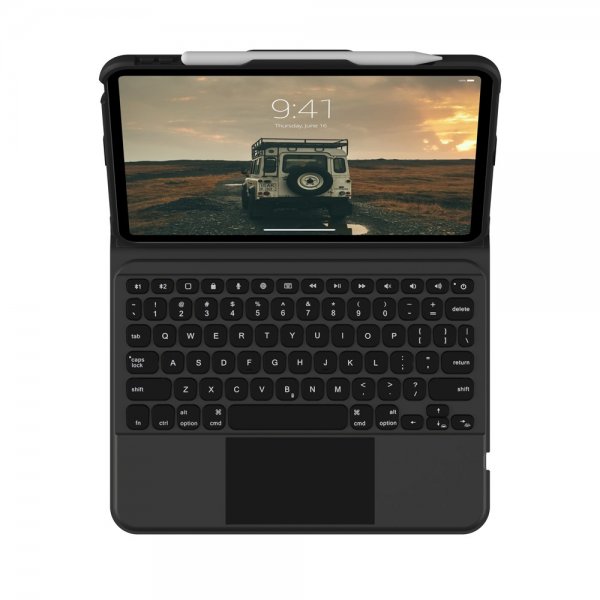 Urban Armor Gear (UAG) iPad 10.9 (gen 10)/iPad 11 (A16) Fodral Rugged Bluetooth Keyboard with Trackpad Nordic Svart