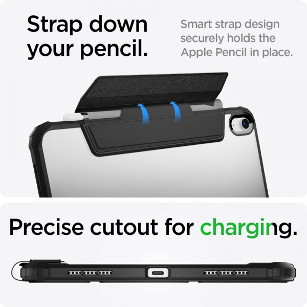 Spigen iPad 10.9 (gen 10)/iPad 11 (A16) Fodral Ultra Hybrid Pro Svart