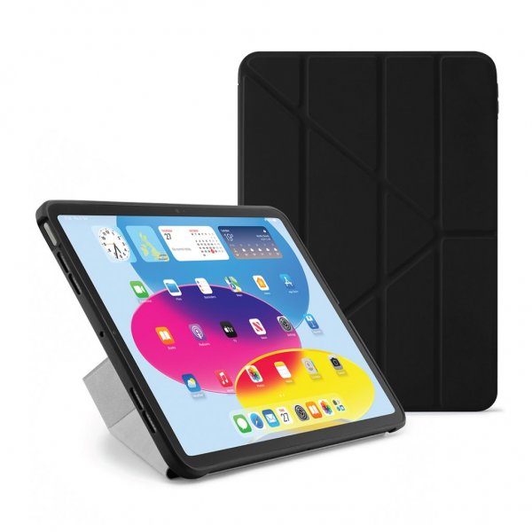 Pipetto iPad 10.9 (gen 10)/iPad 11 (A16) Fodral Origami No2 Pencil Shield Svart