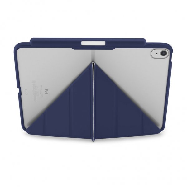 Pipetto iPad 10.9 (gen 10)/iPad 11 (A16) Fodral Origami No3 Pencil Case Mörkblå