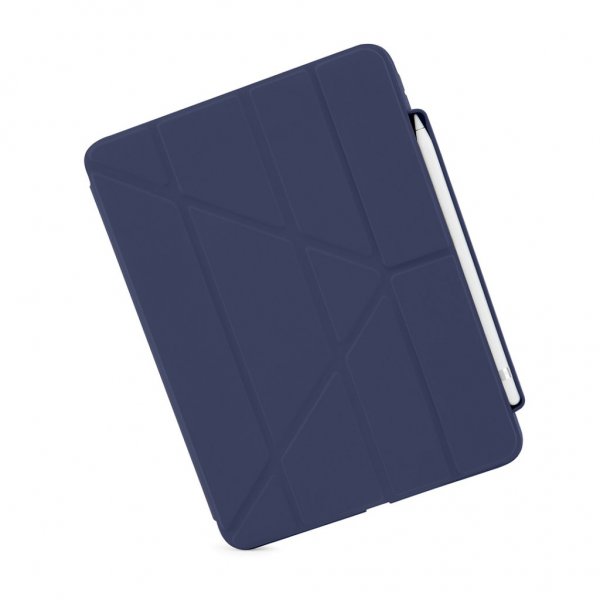 Pipetto iPad 10.9 (gen 10)/iPad 11 (A16) Fodral Origami No3 Pencil Case Mörkblå