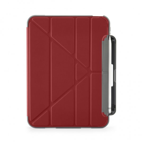 Pipetto iPad 10.9 (gen 10)/iPad 11 (A16) Fodral Origami No2 Pencil Shield Mörkröd