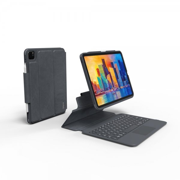 ZAGG iPad Air 10.9/iPad Pro 11 Fodral med tangentbord Pro Keys Trackpad Nordic Charcoal